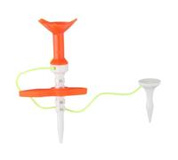 BEALIFE tee de Golf irrompible con guía. tee de posicionamiento de Pelota de Golf Que Reduce la rotación en Cada Swing. Precisión. Soporte para Clavijas. Práctica al Aire, Naranja, 8.7 cm