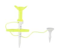 BEALIFE tee de Golf irrompible con guía. tee de posicionamiento de Pelota de Golf Que Reduce la rotación en Cada Swing. Precisión. Soporte para Clavijas. Práctica al Aire, Amarillo, 8.7 cm