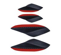 BEALIFE Tiras anticolisión de goma suave para alerones de coche que añaden un estilo exterior único y pegatinas para labios difusores para decoración de carrocería, Patrón de fibra de carbono