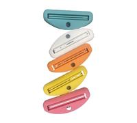 BEALIFE Tubo con dispensador rodante, exprimidor de ungüento de pintura de tubo de plástico para baño, cocina, plástico rodante, Etc. Ungüento, 5 piezas (5 colores)