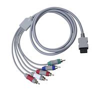 Bealuffe - Cable para Wii, cable AV para Nintendo Wii, Wii U Multi Out 5RCA 480P HD Audio Video Cable 1,8 m