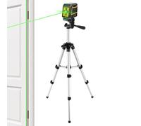 Beam Level, Cross Line Alignment Tool, Self-Leveling Line Projector, Adjustable Tripod Stand, Easy Setup Design, for Wall Floor Cabinet Window Mounting, Size Inches 106 to 256 Black 1 Set