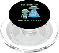 Beam Me Up Este Lugar Chupa Vacas OVNI Alienígenas PopSockets PopGrip para MagSafe
