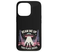Beam Me Up This Place Sucks Cats Edition Carcasa para iPhone 13 Pro