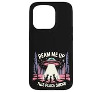 Beam Me Up This Place Sucks Cats Edition Carcasa para iPhone 15 Pro