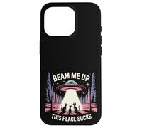 Beam Me Up This Place Sucks Cats Edition Carcasa para iPhone 16 Pro