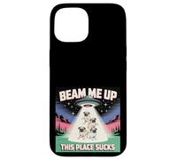 Beam Me Up This Place Sucks Pugs Edition Carcasa para iPhone 15