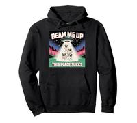 Beam Me Up This Place Sucks Pugs Edition Sudadera con Capucha