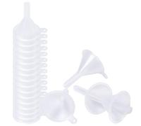BEAMARKER 20 embudo Pequeño Transparente de Plástico de Cuello Estrecho, Mini Tolva de Cocina, Herramienta de Llenado Transparente para Botellas, para Transferencia de Líquidos, Aceites Esenciales, Ar