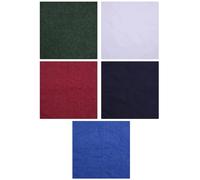 BEAMARKER 5 pañuelo Cuadrado de Algodón de Color Liso, Antideslizante, Absorbente del Sudor, Unisex, Multifuncional, para Deportes, Entrenamiento, Turbante, Pañuelo para el Cuello, para Mujeres Y