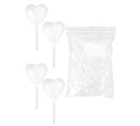 BEAMARKER 50 pipeta de Transferencia de Corazón Transparente de 4 ml, Gotero de Plástico Transparente para Transferencia de Aceites Esenciales, Manualidades, Pintura, Chocolate, Fresas, Cupcakes, Hela