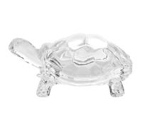 BEAMARKER Estatua de Tortuga de Cristal Feng Shui, Figura de Tortuga de Cristal Transparente, Escultura de Tortuga Pequeña, Adorno para la Paz, la Prosperidad, la Salud, Decoración Del Hogar, Regalo d
