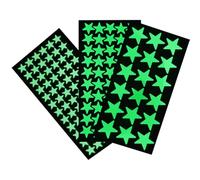 BEAMARKER Pegatinas de Estrellas Que Brillan En la Oscuridad, 262 Unidad, 3 tamaños, Luminosas, 3D, Adhesivas, para Bricolaje, Decoración de Techo Y Pared con Efecto Noche Estrellada para Dormitorio,