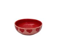 Beamel Home Plato Rallador Cerámica Hecho A Mano Diseño Decorativo Utensilio Cocina Arte Funcional Vajilla Artesanal (Sweetheart, Mediano)