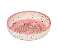 BEAMEL HOME Plato Rallador Cerámica Hecho A Mano Diseño Decorativo Utensilio Cocina Arte Funcional Vajilla Artesanal Moderna Original Diseño Tradicional y Decorativo (Cerezo, Grande)