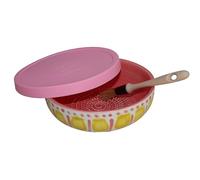 Beamel Home Plato Rallador Cerámica Hecho A Mano Diseño Decorativo Utensilio Cocina Arte Funcional Vajilla Artesanal (Valentina, M. Tapa Rosa)