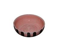 BEAMEL HOME Plato Rallador Cerámica Hecho A Mano Diseño Decorativo Utensilio Cocina Arte Funcional Vajilla Artesanal (Chocolate, Mediano)