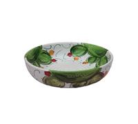 Beamel Home Plato Rallador Cerámica Hecho A Mano Diseño Decorativo Utensilio Cocina Arte Funcional Vajilla Artesanal (Cactus, XL)