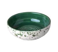 Beamel Home Plato Rallador Cerámica Hecho A Mano Diseño Decorativo Utensilio Cocina Arte Funcional Vajilla Artesanal (Jade, Mediano)