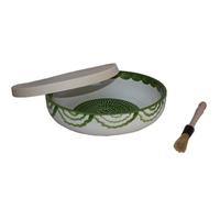 Beamel Home Plato Rallador Cerámica Hecho A Mano Diseño Decorativo Utensilio Cocina Arte Funcional Vajilla Artesanal (Raices, G. Tapa Beich)