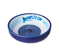 Beamel Home Plato Rallador Cerámica Hecho A Mano Diseño Decorativo Utensilio Cocina Arte Funcional Vajilla Artesanal (Tuna, Grande)