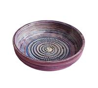 Beamel Home Plato Rallador Cerámica Hecho A Mano Diseño Decorativo Utensilio Cocina Arte Funcional Vajilla Artesanal (Lavanda, Grande)