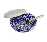 Beamel Home Plato Rallador Cerámica Hecho A Mano Diseño Decorativo Utensilio Cocina Arte Funcional Vajilla Artesanal (Persia, G. Tapa Beich)