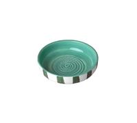 Beamel Home Plato Rallador Cerámica Hecho A Mano Diseño Decorativo Utensilio Cocina Arte Funcional Vajilla Artesanal (Jade, Grande)