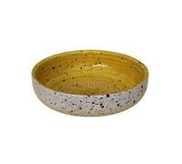 Beamel Home Plato Rallador Cerámica Hecho A Mano Diseño Decorativo Utensilio Cocina Arte Funcional Vajilla Artesanal (Canela, Mediano)