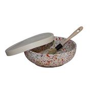 Beamel Home Plato Rallador Cerámica Hecho A Mano Diseño Decorativo Utensilio Cocina Arte Funcional Vajilla Artesanal (Carnaval, G. Tapa Beich)