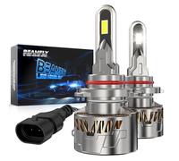 BEAMFLY LED 9006 HB4 Bombillas, 38000lm 160W Kit de Recambio de Luz LED, Plug and Play Tamaño 1:1 9006 Bombilla 6500k Blanco Luz Alta y Baja para Coches 12V