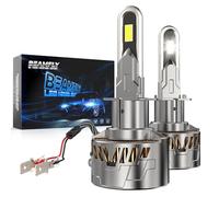 BEAMFLY LED H1 Bombillas, 38000lm 160W Kit de Recambio de Luz LED, Plug and Play Tamaño 1:1 H1 LED Bombilla 6500k Blanco Luz Alta y Baja para Coches 12V