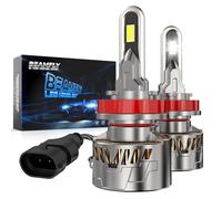 BEAMFLY LED H11 Bombillas, 38000lm 160W Kit de Recambio de Luz LED, Plug and Play Tamaño 1:1 H11 LED Bombilla 6500k Blanco Luz Alta y Baja para Coches 12V