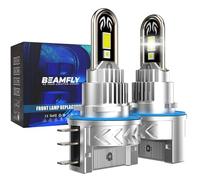 BEAMFLY LED H15 Bombillas, 38000lm 160W Kit de Recambio de Luz LED, Plug and Play Tamaño 1:1 H15 Bombilla 6500K Blanco Luz Alta y Baja para Coches 12V