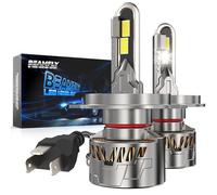 BEAMFLY LED H4 Bombillas, 38000lm 160W Kit de Recambio de Luz LED, Plug and Play Tamaño 1:1 H4 LED Bombilla 6500k Blanco Luz Alta y Baja para Coches 12V