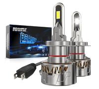 BEAMFLY LED H7 Bombillas, 38000lm 160W Kit de Recambio de Luz LED, Plug and Play Tamaño 1:1 H7 LED Bombilla 6500k Blanco Luz Alta y Baja para Coches 12V