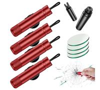 Beamlab Life Hammer, Beamlab Glass Hammer, Safehammer Glass Breaker for Cars, Car Window Breaker Tool, Life Hammers Car Escape Tool and Seatbelt Cutter (4Pcs-B)