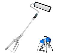 BEAMNOVA Rodillo pulverizador de pintura sin aire de 33 pulgadas, kit de accesorios de pistola de pulverización de mano, accesorios de 12 pulgadas, carrete de poste de extensión para Graco para Wagner para pulverizador Titan