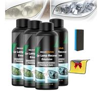 BeamRevive Car Lamp Recover Emulsion, Head Light Restoration Spray Bottle, Elimination of Oxidation Polishing & Apply, Turn Cloudy Into Instant Clarity and Lasting Protection (30ml*4)