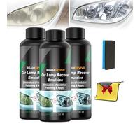 BeamRevive Car Lamp Recover Emulsion, Head Light Restoration Spray Bottle, Elimination of Oxidation Polishing & Apply, Turn Cloudy Into Instant Clarity and Lasting Protection (30ml*3)