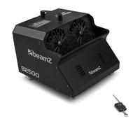 Beamz B2500 Maquina de burbujas Doble Pompero con mando a distancia para burbujas de jabón grandes (2 ruedas de burbujas, 2 potentes sopladores, funcionamiento a la red eléctrica) Bubble machine