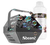 BeamZ B500 - Máquina de burbujas profesional para fiestas con ventilador de alto caudal e incluye 1L de líquido para burbujas, fácil de usar, portátil, ideal para niños y eventos