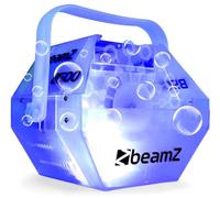 BeamZ B500LED Maquina de Burbujas de Jabón para Niños, chasis transparente iluminado con led RGB, pomperos para niños cumpleaños, ideal para regalo cumpleaños niños, fiestas en jardin, pomperos boda