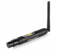 BeamZ BBP Transmisor y Receptor DMX Inalámbrico, transmisor DMX con adaptador M/F, receptor para control inalámbrico de luces, señal DMX inalámbrica, control inalámbrico para efectos de iluminación