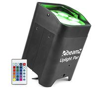 BeamZ BBP96 - Foco bateria 6x12W RGBAW-UV con DMX inalámbrico y luz led recargable para eventos, focos interior profesionales y luz de discoteca para fiesta en espacios variados - Color negro