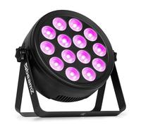 BeamZ BCC145 - Foco PAR LED 14x4W RGBW con estrobo DMX y mando a distancia, iluminación profesional para eventos, DJ, fiestas, boleras, clubs, ferias, salas de escape y escenarios