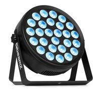 BeamZ BCC240 LED PAR RGBW 27x4W - Foco LED profesional con DMX, estroboscopio ajustable, control remoto, soporte de montaje, modo automático y sonido, ideal para fiestas y eventos en vivo