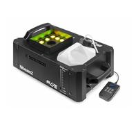 BeamZ BLAZE800 máquina de humo profesional 800W con 12 LED RGBA, control DMX 8 canales, doble emisión vertical/horizontal, tanque 2,8L, mando a distancia incluido