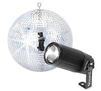 BeamZ Bola de espejos de 30 cm con foco LED