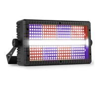 BeamZ BS336 - Combo de Luz Estroboscópica y cegadora LED RGB+Blanco, 336 LEDs RGB + 56 Blancos, DMX512 4/6/12/24/30 Canales, Modo Autónomo, Maestro/Esclavo, Automático, Mando a Distancia
